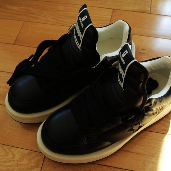 BNWT SS25 RICK OWENS DRKSHDW TURBOWPN OX SNEAKERS BLK 8 & 9 - Picture 2 of 12